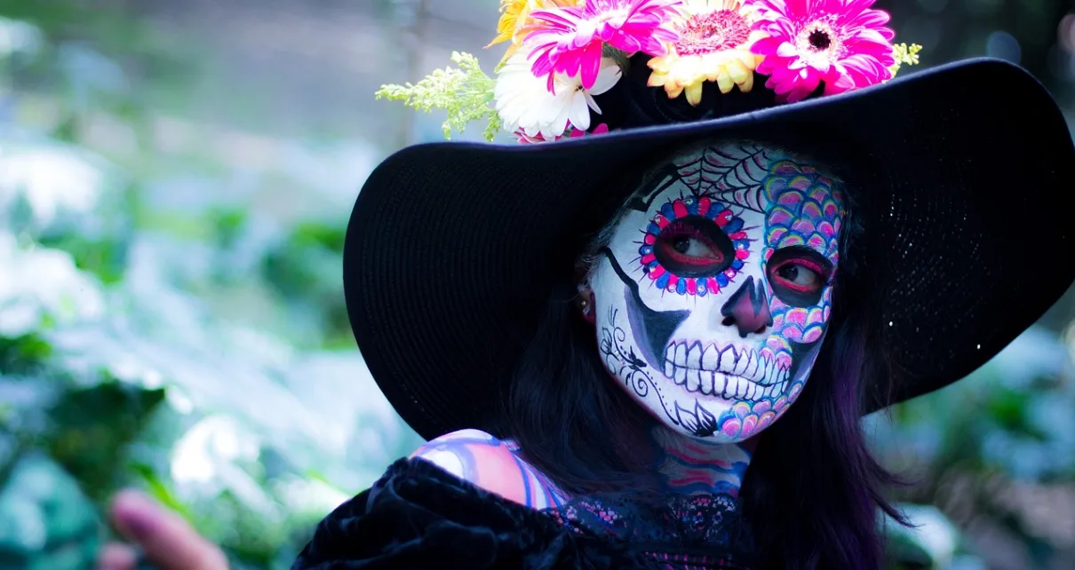 day of the dead, costume, makeup