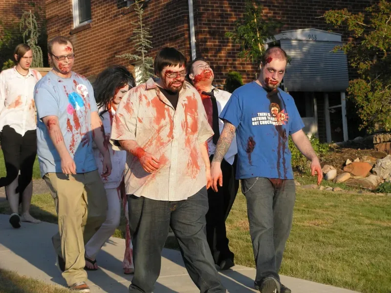 zombie, parade, walking dead